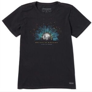 Life is Good Women's Miracle Moon Daisy Short Sleeve Crusher Tee